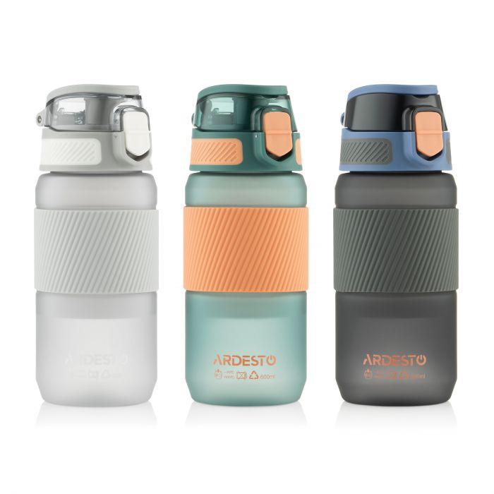 Пляшка для води Ardesto Spring 600мл, пластик, зелений