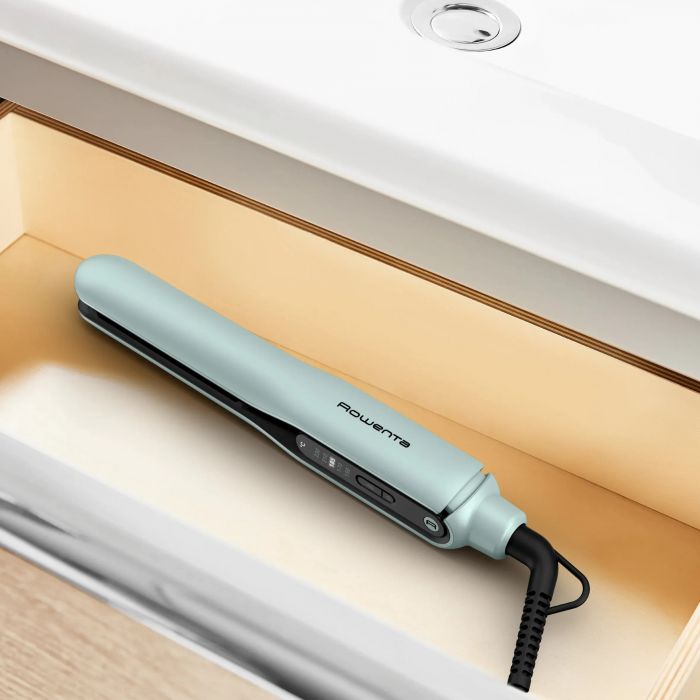 Випрямляч Rowenta Thermoglide, темп.режимів-5, 150-230С, іонізація, титан, світло-зелений