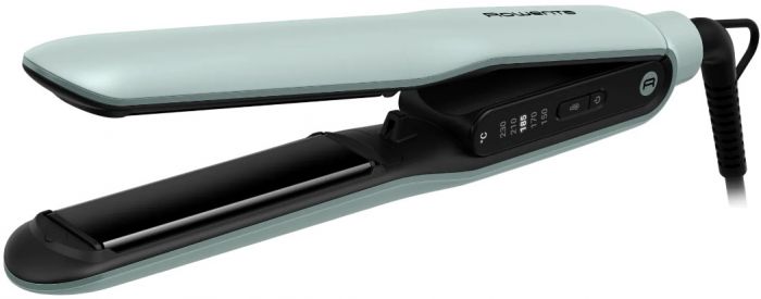 Випрямляч Rowenta Thermoglide, темп.режимів-5, 150-230С, іонізація, титан, світло-зелений