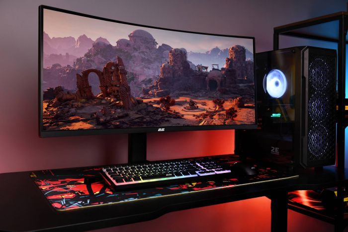 Монітор 2E GAMING 34" G3424B 2xHDMI, DP, VA, 3440x1440, 180Hz, 1ms, NTSC 85%, CURVED, FreeSync, HAS