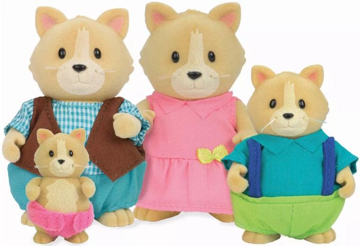 Набір фігурок Li'l Woodzeez Сім'я Котиків 4од