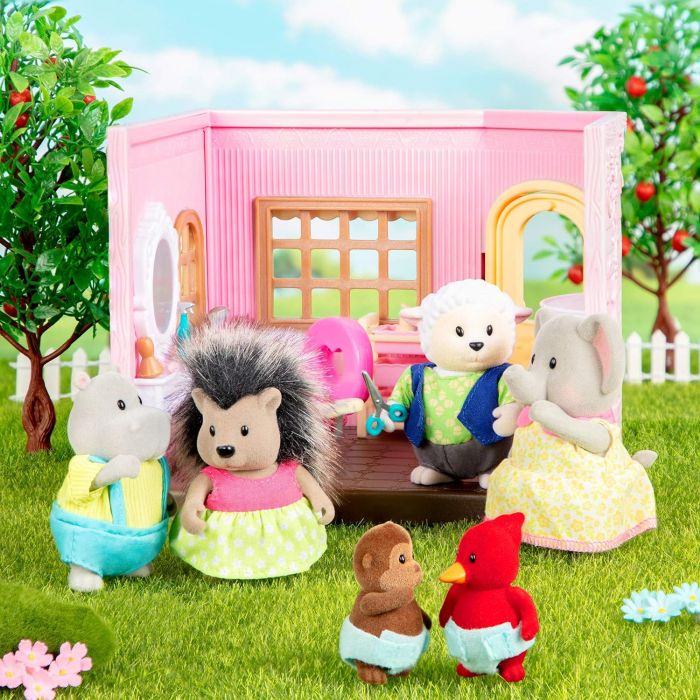 Набір фігурок Li'l Woodzeez Сім'я овечок 4од, книжка EN