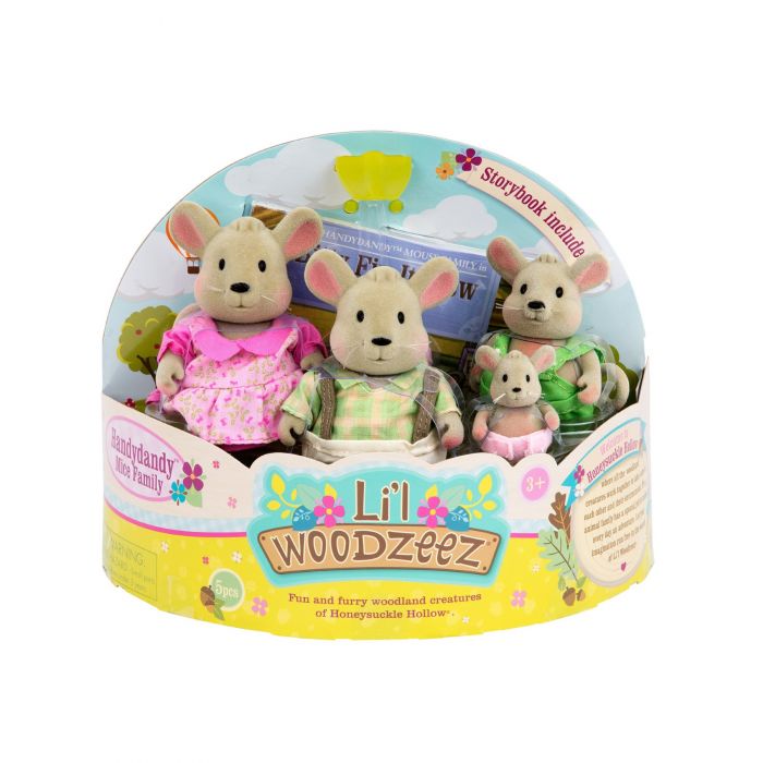 Набір фігурок Li'l Woodzeez Сім'я Мишей