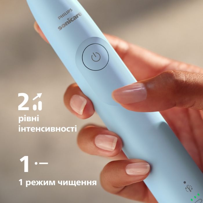 Щітка зубна електр. Philips, Sonicare 5300 Series, 62т. колив/хв, насадок-1, блакитний