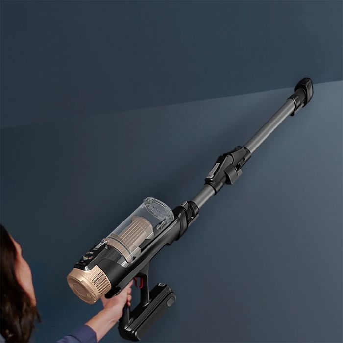 Пилосос Rowenta безпровідний X-Force Flex 14.80 Auto Animal, 240Вт, конт пил -0.65л, автон. робота до 90хв, HEF system 99,9%, чорно-золотий