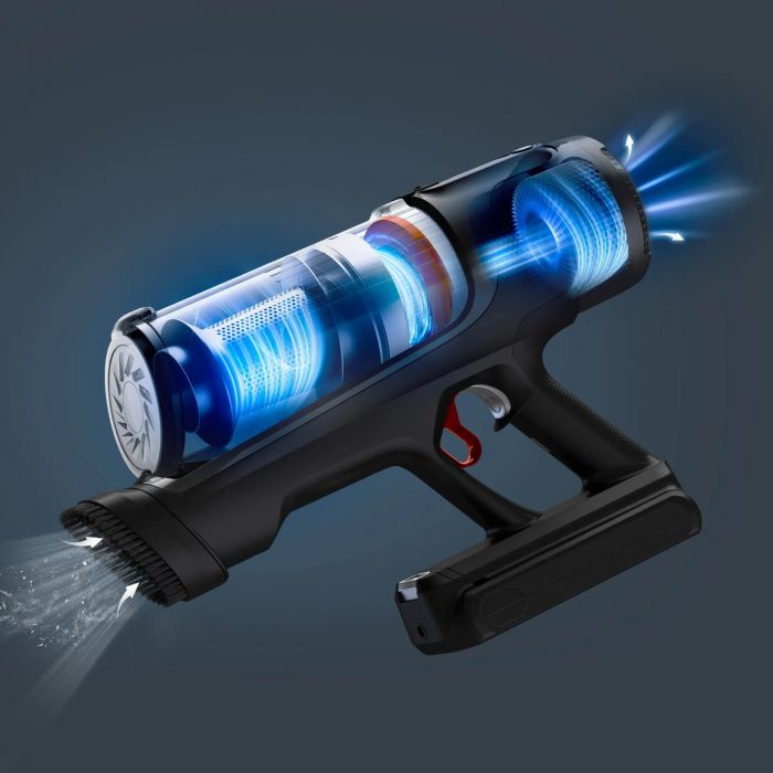 Пилосос Rowenta безпровідний X-Force Flex 14.80 Auto Animal, 240Вт, конт пил -0.65л, автон. робота до 90хв, HEF system 99,9%, чорно-золотий