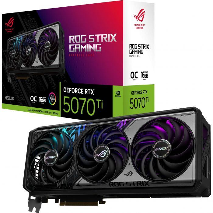 Відеокарта ASUS GeForce RTX 5070 TI 16GB GDDR7 OC ROG-STRIX-RTX5070TI-O16G-GAMING