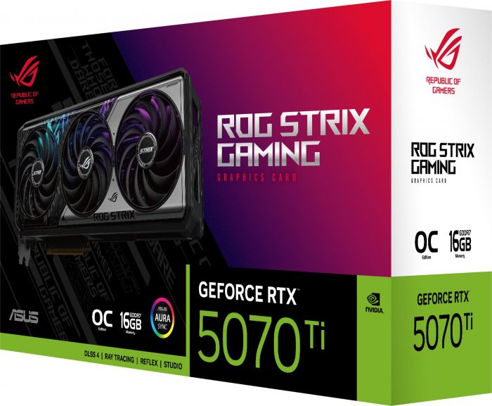 Відеокарта ASUS GeForce RTX 5070 TI 16GB GDDR7 OC ROG-STRIX-RTX5070TI-O16G-GAMING