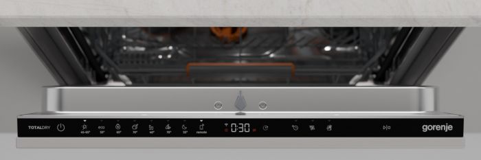 Посудомийна машина Gorenje вбудовувана, 16компл., A+++, 60см, інвертор,Wi-Fi, сенсорн.упр, 3и кошики, білий