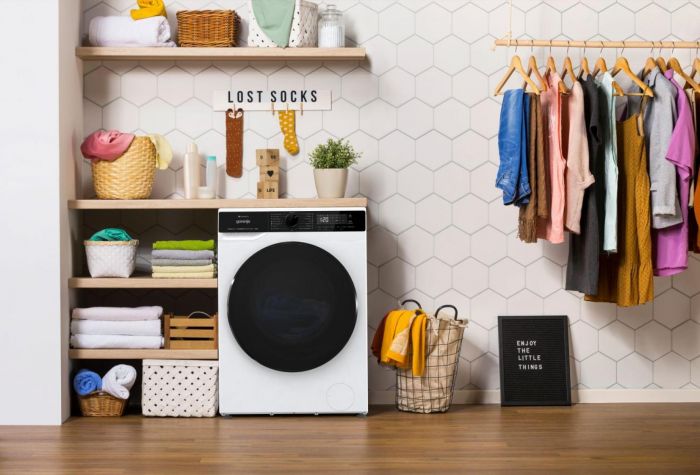 Прально-сушильна машина Gorenje фронтальна, 9(6)кг, 1400, A+, 55см, дисплей, інвертор, Wi-Fi, білий