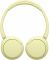Навушники On-ear Sony WH-CH520 BT 5.2, SBC, AAC, Wireless, Mic, Жовтий