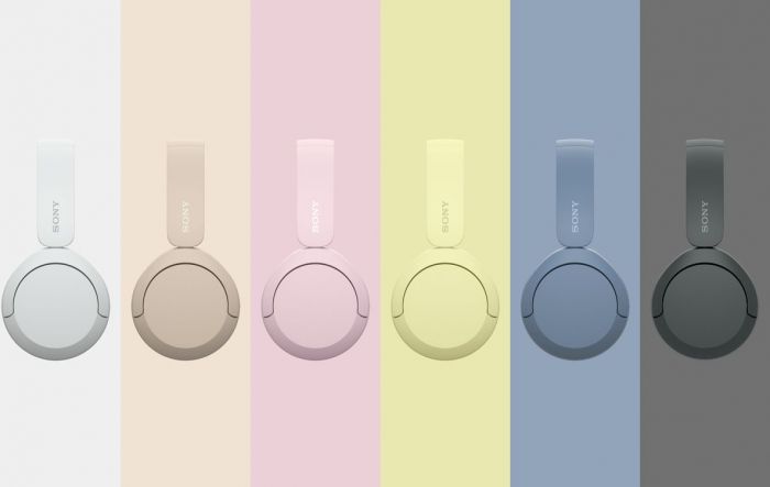 Навушники On-ear Sony WH-CH520 BT 5.2, SBC, AAC, Wireless, Mic, Жовтий