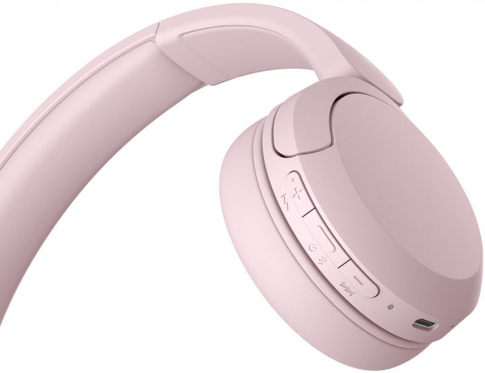 Навушники On-ear Sony WH-CH520 BT 5.2, SBC, AAC, Wireless, Mic, Рожевий