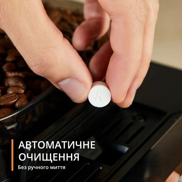 Кавомашина Krups Evidence Hot & Cold 2.3л, зерно, автомат.капучинатор, ОLED диспл, авторецептів - 18, сіро - чорний