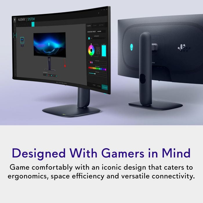 Монітор DELL 34" AW3425DW 2xHDMI, DP, USB, QD-OLED, 3440x1440, 21:9, 240Hz, 0.03ms, DCI-P3 99.3%, CURVED, G-SYNC, FreeSync, AdaptiveSync, HAS, HDR TrueBlack 400