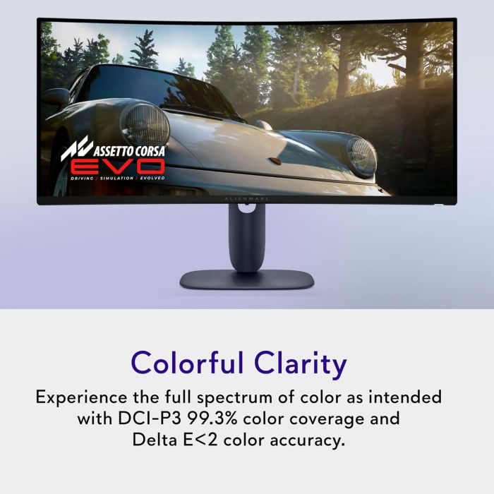 Монітор DELL 34" AW3425DW 2xHDMI, DP, USB, QD-OLED, 3440x1440, 21:9, 240Hz, 0.03ms, DCI-P3 99.3%, CURVED, G-SYNC, FreeSync, AdaptiveSync, HAS, HDR TrueBlack 400