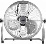 Вентилятор підлоговий 2E професійний, 30см, 60Вт, кнопки, двигун мідь 100%, срібний