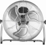 Вентилятор підлоговий 2E професійний, 45см, 100Вт, кнопки, двигун мідь 100%, срібний