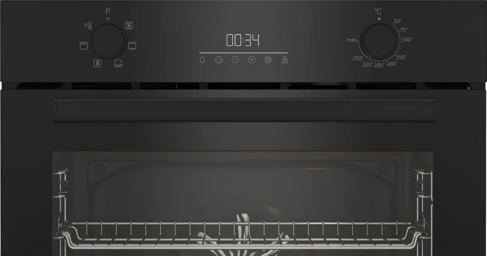Духова шафа Beko електрична, 72л, A, дисплей, конвекція, чорний