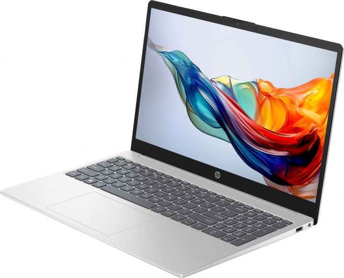 Ноутбук HP 15-fc0163ua 15.6" FHD IPS AG, AMD R5-7520U, 16GB, F512GB, UMA, DOS, сріблястий