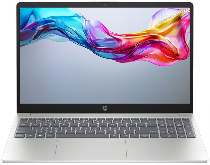Ноутбук HP 15-fc0163ua 15.6" FHD IPS AG, AMD R5-7520U, 16GB, F512GB, UMA, DOS, сріблястий