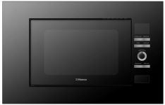 Мікрохвильова піч Hansa вбудовувана, 20л, електр.управл., 700Вт, гриль, дисплей, сенсор., чорний+нерж