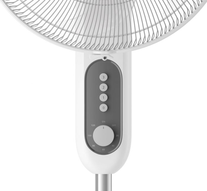 Вентилятор Philips підлоговий Series 1001, 45см, 47Вт, опора кругла, білий