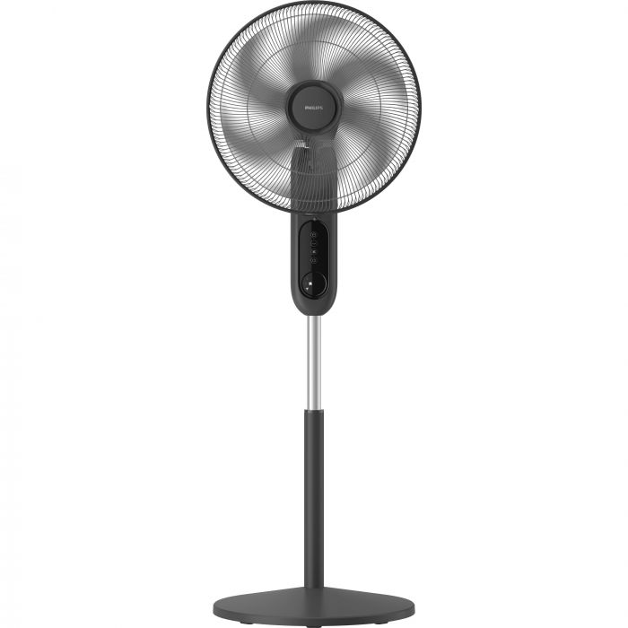 Вентилятор Philips підлоговий Series 1001, 45см, 47Вт, пульт ДК, опора кругла, ароматерапія, чорний