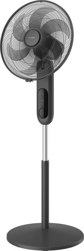 Вентилятор Philips підлоговий Series 1001, 45см, 47Вт, пульт ДК, опора кругла, ароматерапія, чорний