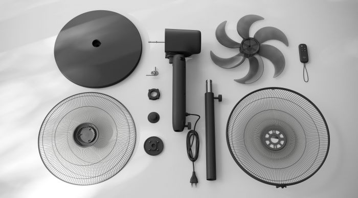 Вентилятор Philips підлоговий Series 1001, 45см, 47Вт, пульт ДК, опора кругла, ароматерапія, чорний