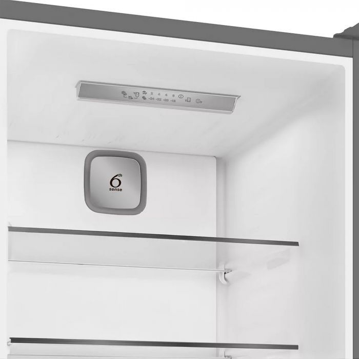 Холодильник Whirlpool з нижн. мороз., 203.5x60х66.3, холод.відд.-231л, мороз.відд.-104л, 2дв., А++, NF, інв., зона нульова, сірий