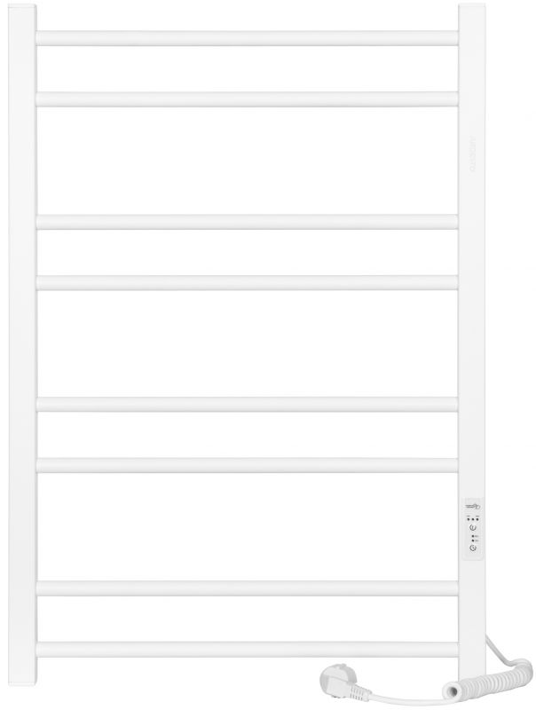 Рушникосушка ARDESTO електрична  Square-TR K, 770x530х80мм, таймер-регулятор, сталь, білий матовий