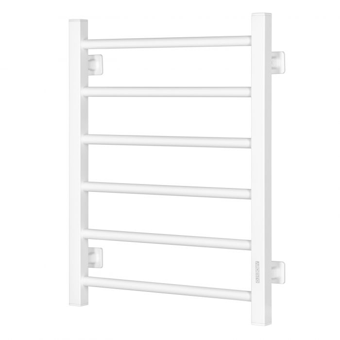 Рушникосушка Ardesto електрична  EKO, 480x600мм, кнопка, сталь, праве підключення, білий