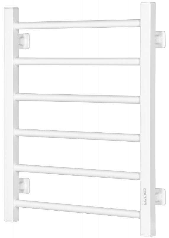 Рушникосушка Ardesto електрична  EKO, 480x600мм, кнопка, сталь, праве підключення, білий