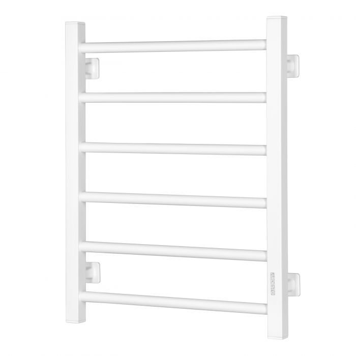 Рушникосушка Ardesto електрична  EKO, 480x600мм, кнопка, сталь, ліве підключення, білий