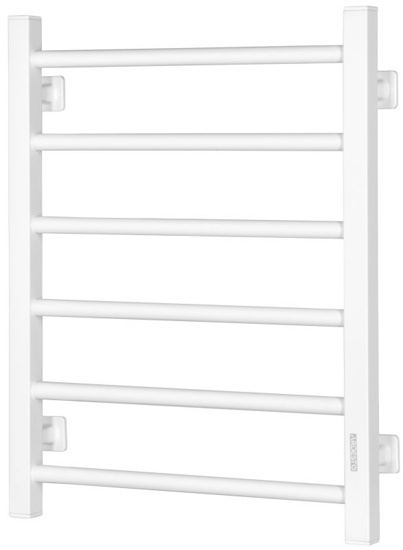 Рушникосушка Ardesto електрична  EKO, 480x600мм, кнопка, сталь, ліве підключення, білий