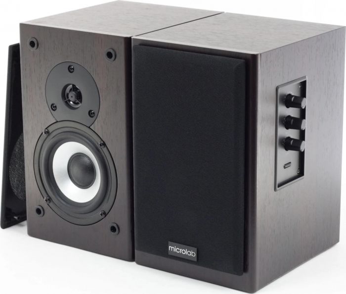 Акустична система MICROLAB B-72 2.0, 24W, mini-jack, чорний