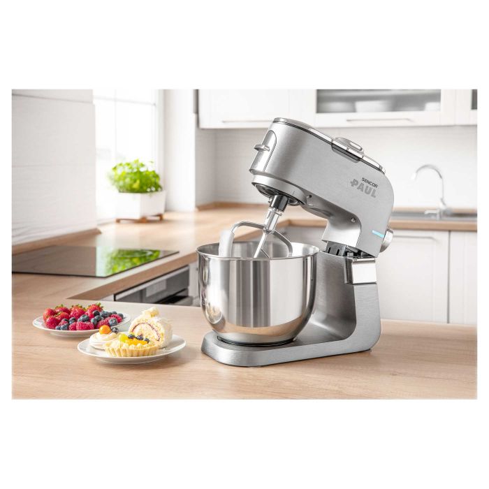 Кухонна машина Sencor Paul 1 1700Вт, чаша-метал, корпус-метал/пластик, насадок-12, метал