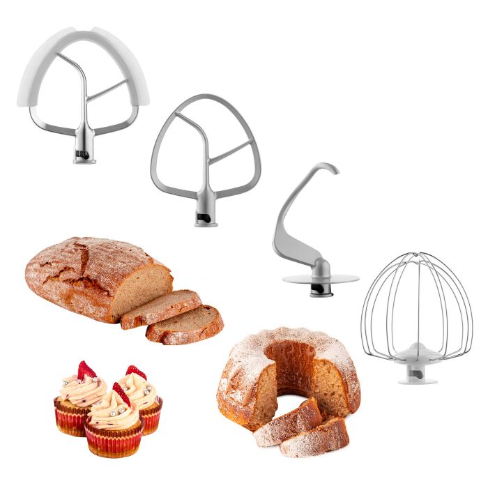 Кухонна машина Sencor Paul 1 1700Вт, чаша-метал, корпус-метал/пластик, насадок-12, метал