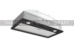 Витяжка Ardesto вбудована, 52см, 450м3ч, метал, 2х1Вт LED, кнопкове, чорний