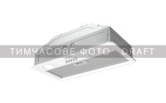 Витяжка Ardesto вбудована, 52см, 700м3ч, метал, 2х1Вт LED, кнопкове, білий