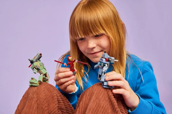 Конструктор LEGO Super Heroes Залізна людина та Бойова Машина проти Хаммер Дронів