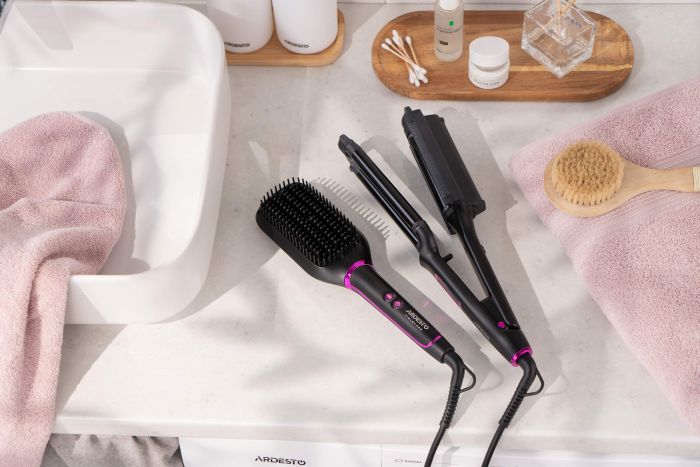 Плойка для створення локонів Ardesto Violet Pro, 90Вт, 170-210C, кераміка, чорний