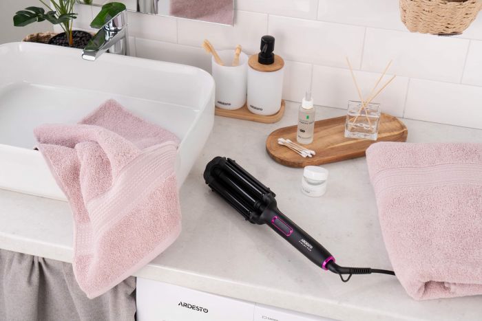 Плойка для створення локонів Ardesto Violet Pro, 90Вт, 170-210C, кераміка, чорний