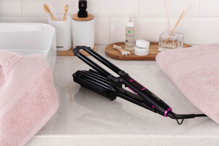 Плойка для створення локонів Ardesto Violet Pro, 90Вт, 170-210C, кераміка, чорний