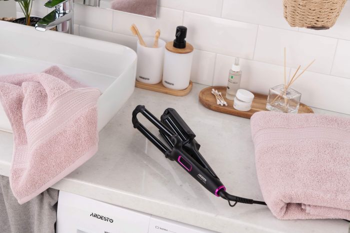 Плойка для створення локонів Ardesto Violet Pro, 90Вт, 170-210C, кераміка, чорний
