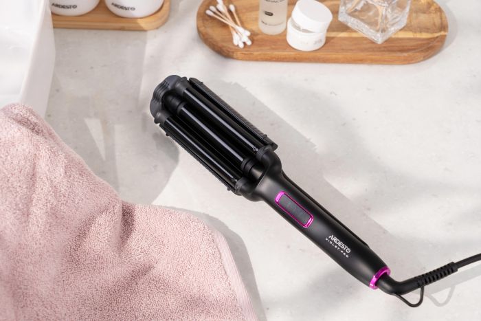 Плойка для створення локонів Ardesto Violet Pro, 90Вт, 170-210C, кераміка, чорний