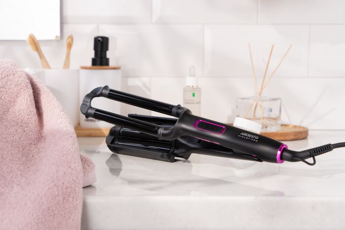 Плойка для створення локонів Ardesto Violet Pro, 90Вт, 170-210C, кераміка, чорний