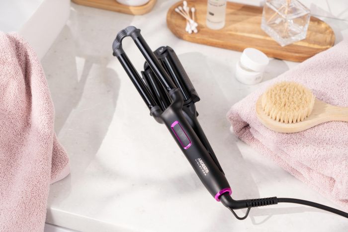 Плойка для створення локонів Ardesto Violet Pro, 90Вт, 170-210C, кераміка, чорний