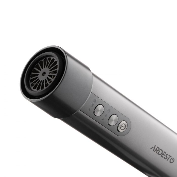 Фен-стайлер Ardesto Stein, 1200-1400Вт, 3 швидкості, 3 темп.режими, іонизація, сірий